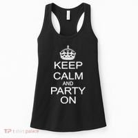 Keep Calm and Party On Women's Tank Top thumb 0