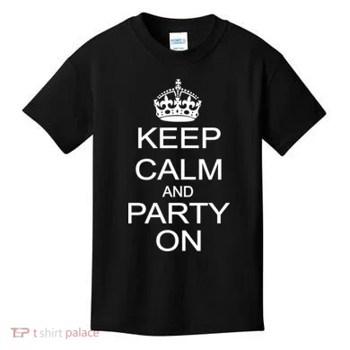 Keep Calm and Party On Kids T-Shirt