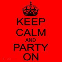 Keep Calm and Party On Santa Hat thumb 1