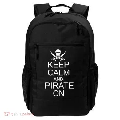 Keep Calm and Pirate On Backpack