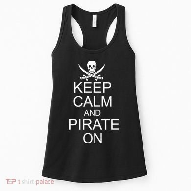 Keep Calm and Pirate On Women's Tank Top