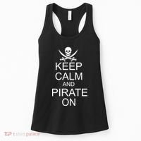Keep Calm and Pirate On Women's Tank Top thumb 0