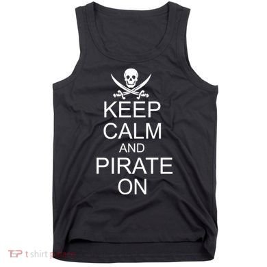 Keep Calm and Pirate On Tank Top