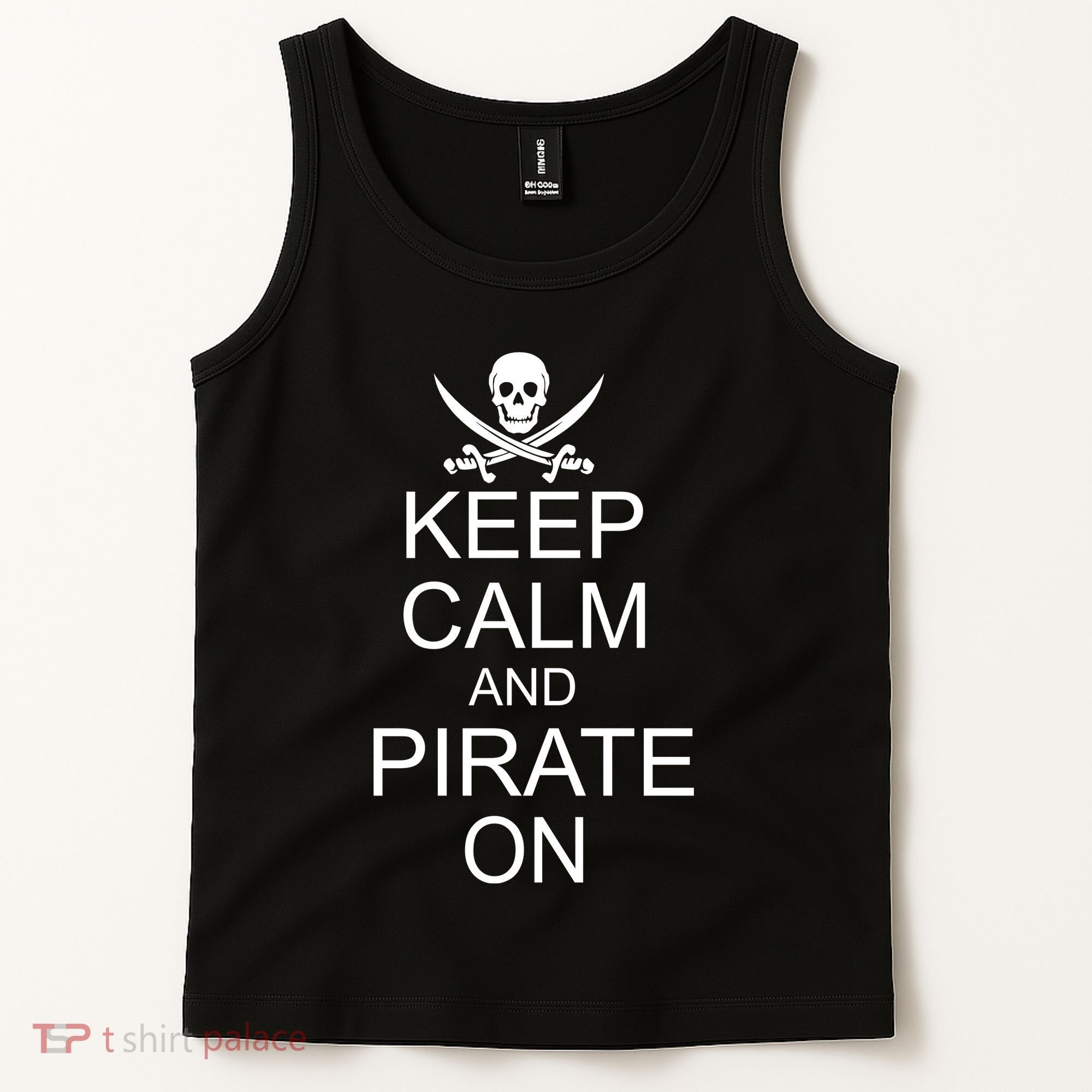 Keep Calm and Pirate On Tank Top