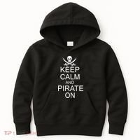 Keep Calm and Pirate On Kids Hoodie thumb 0