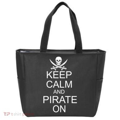 Keep Calm and Pirate On Bag