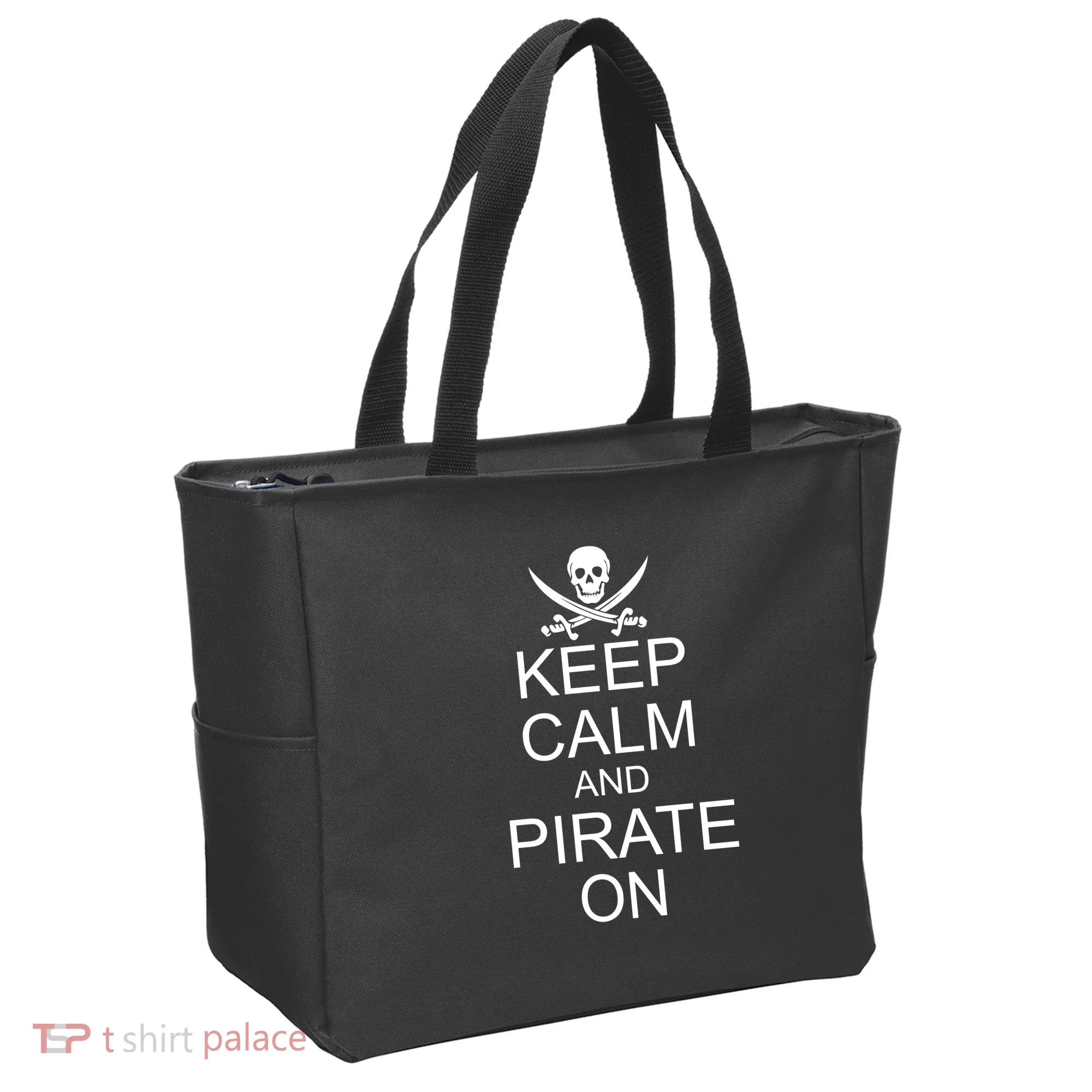 Keep Calm and Pirate On Tote Bag