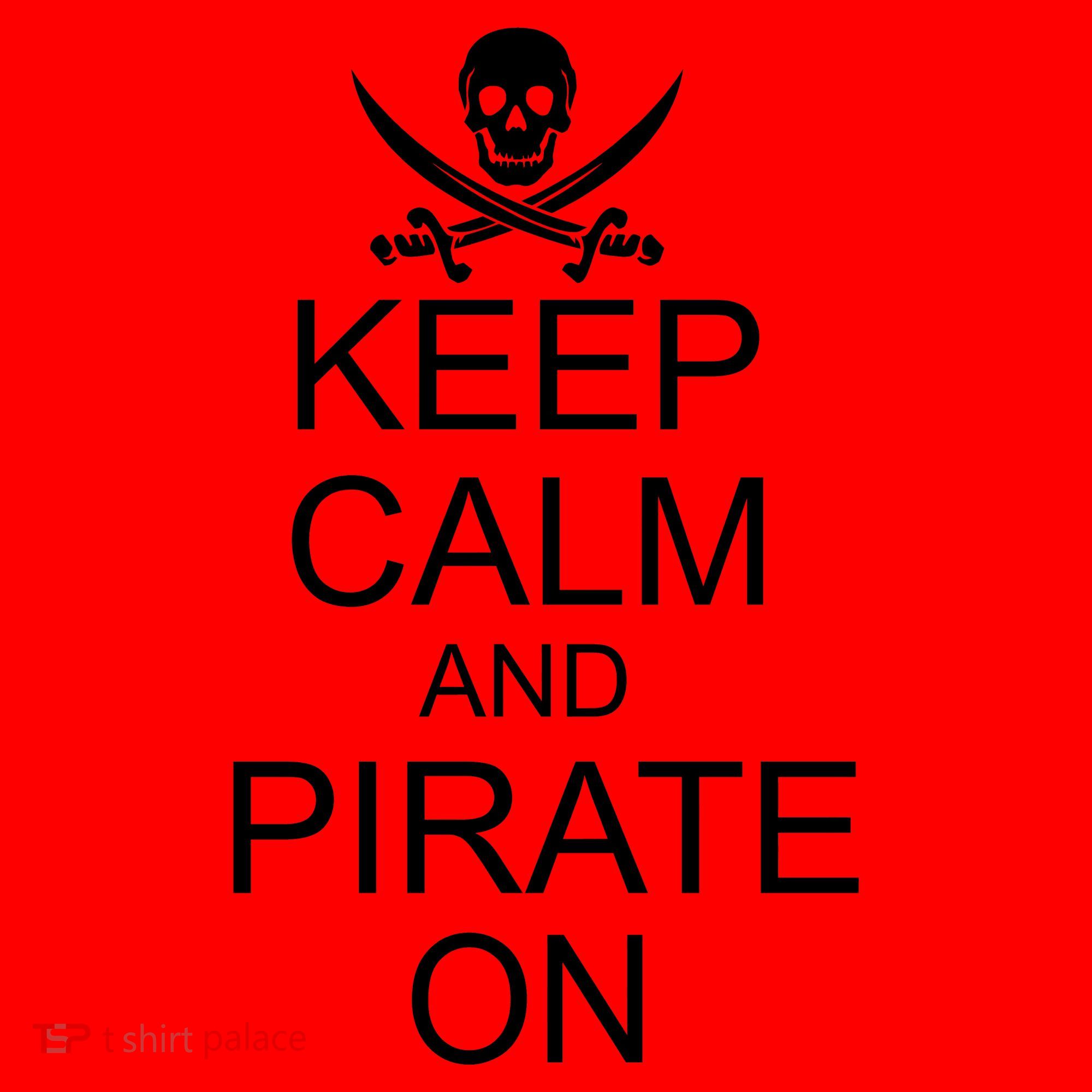 Keep Calm and Pirate On Santa Hat