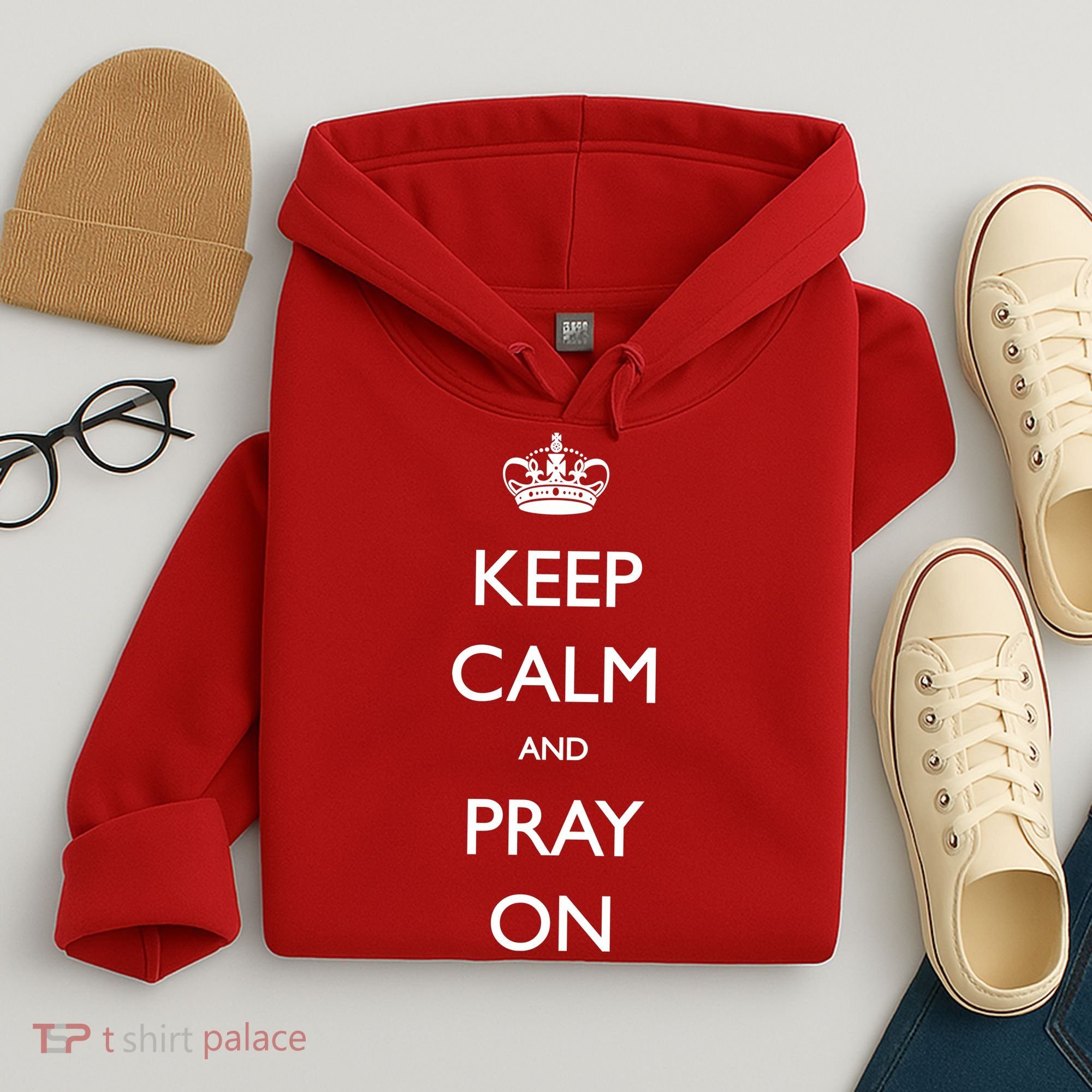 Keep Calm And Pray On Hoodie