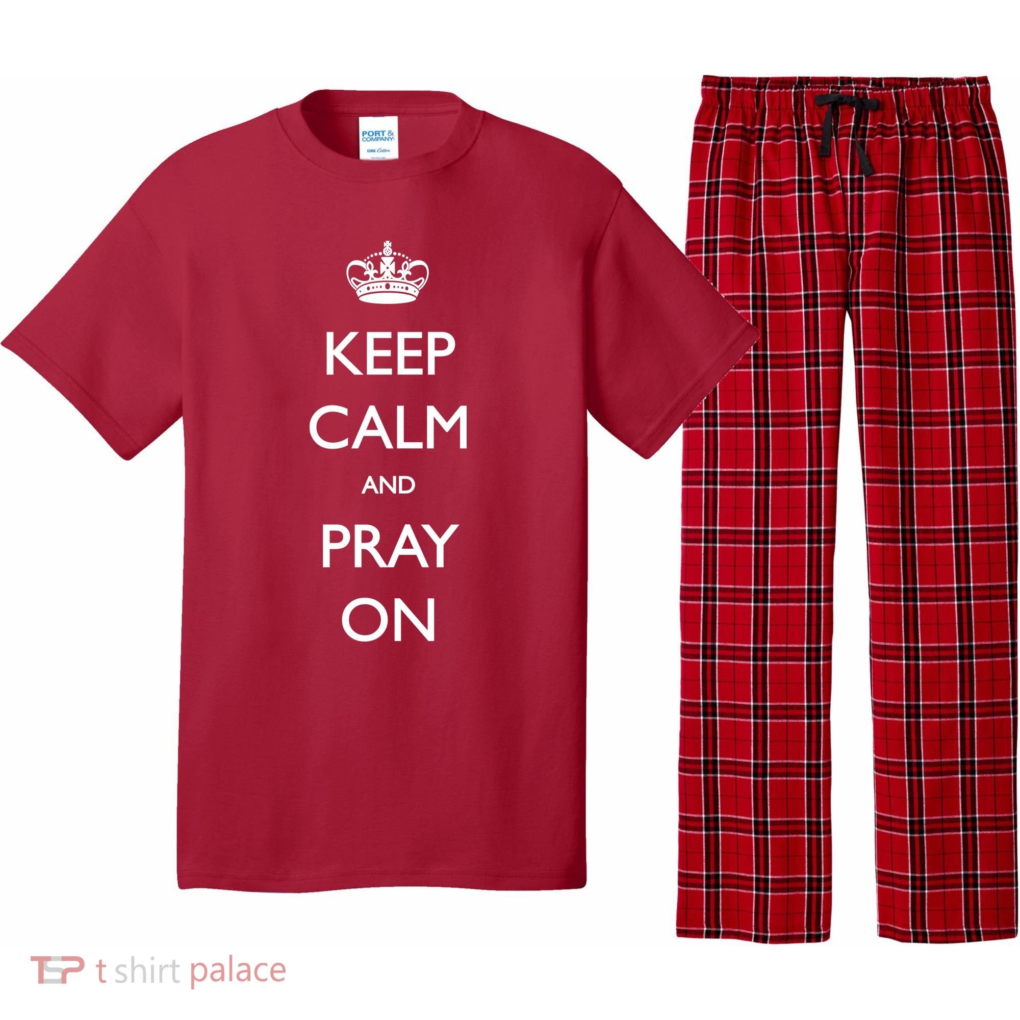 Keep Calm And Pray On Pajama Set