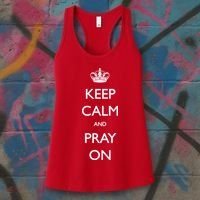 Keep Calm And Pray On Women's Tank Top thumb 3