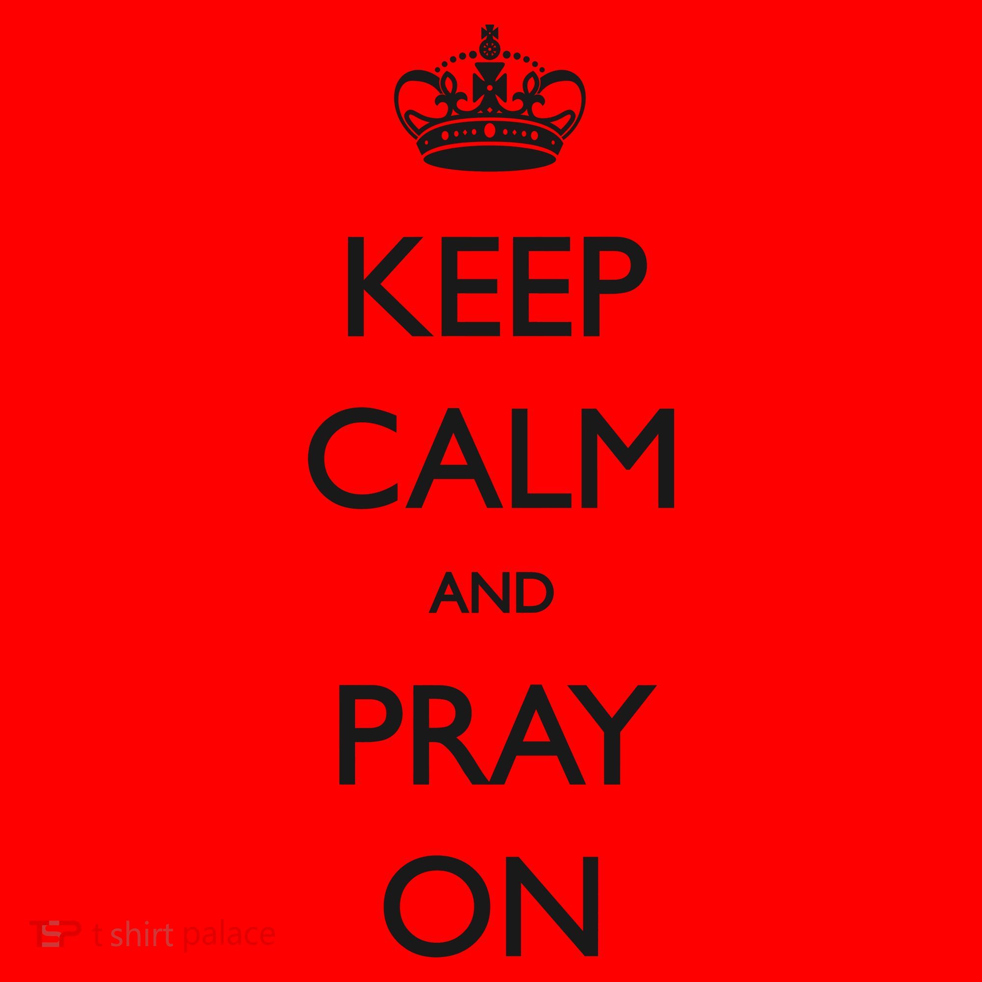 Keep Calm And Pray On Santa Hat