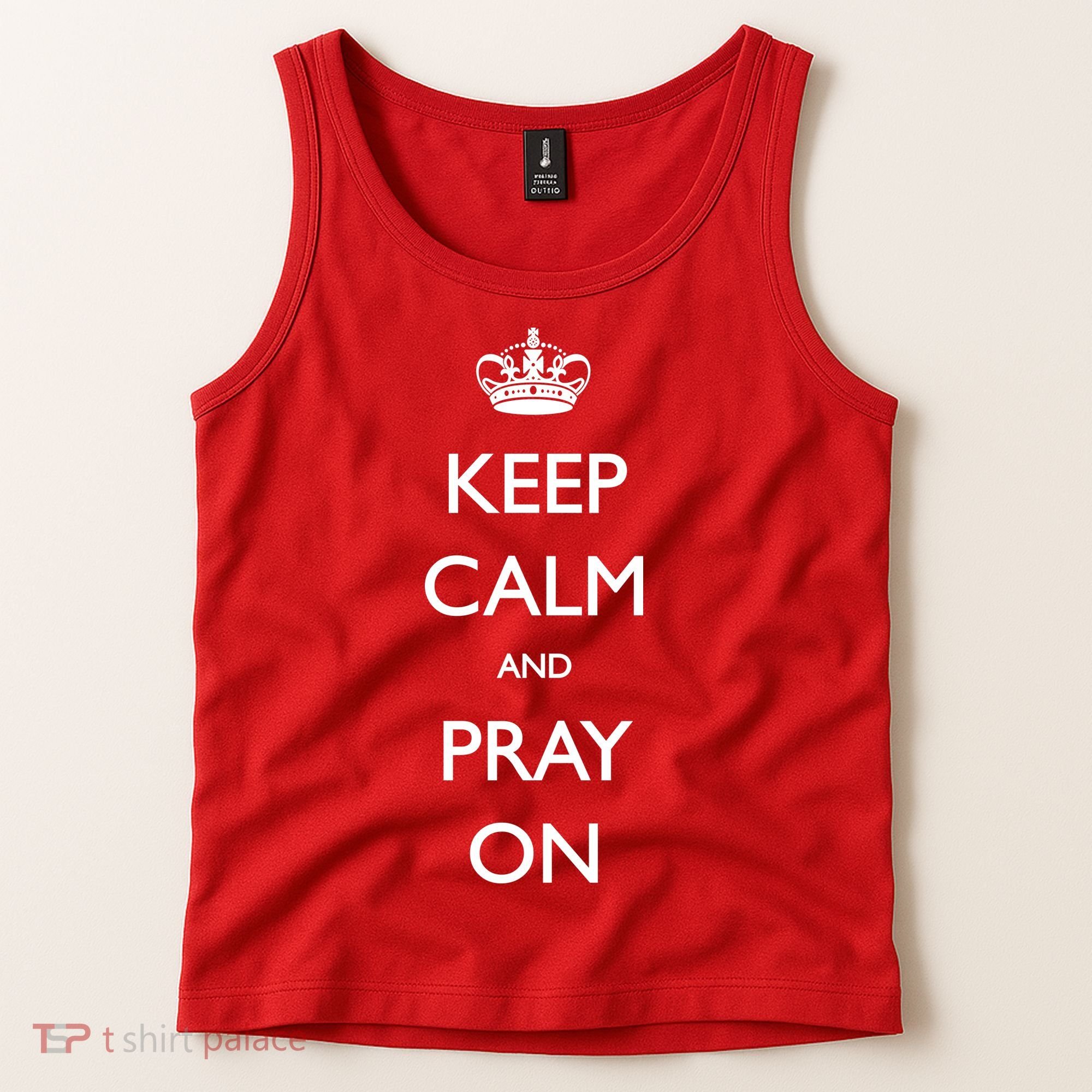 Keep Calm And Pray On Tank Top