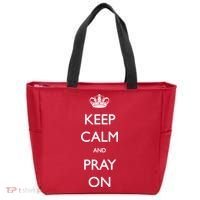 Keep Calm And Pray On Tote Bag thumb 0