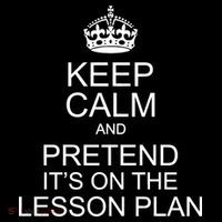 Keep Calm And Pretend It's On The Lesson Plan Bucket Hat thumb 4