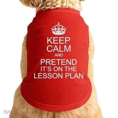 Keep Calm And Pretend It's On The Lesson Plan Doggie Tank