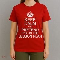 Keep Calm And Pretend It's On The Lesson Plan T-Shirt thumb 4