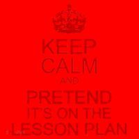 Keep Calm And Pretend It's On The Lesson Plan Santa Hat thumb 1