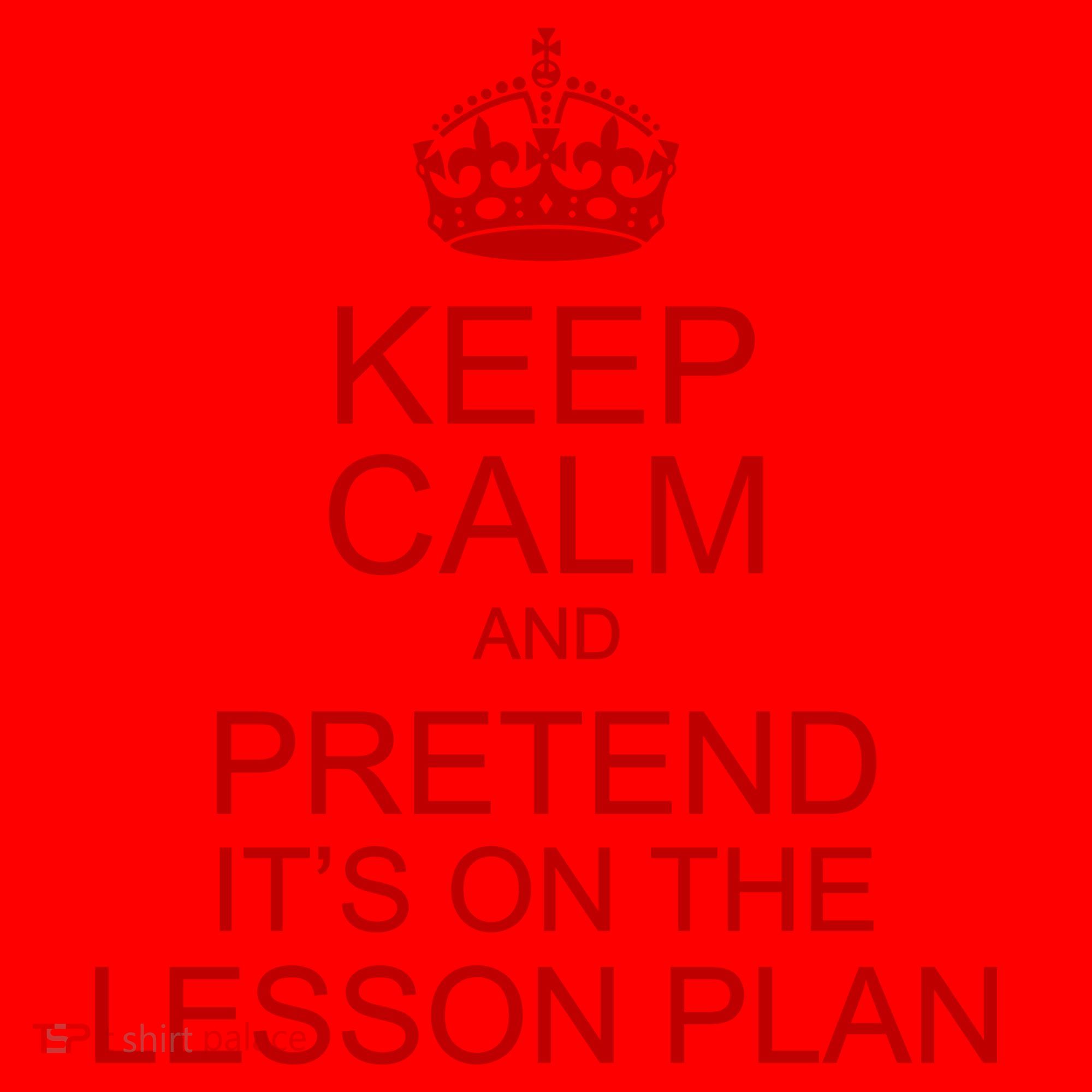 Keep Calm And Pretend It's On The Lesson Plan Santa Hat