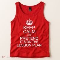 Keep Calm And Pretend It's On The Lesson Plan Tank Top thumb 2