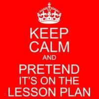 Keep Calm And Pretend It's On The Lesson Plan Kids Long Sleeve Shirt thumb 2