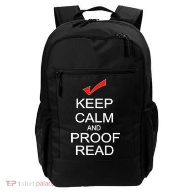 Keep Calm and Proof Read Backpack