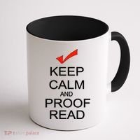 Keep Calm and Proof Read Coffee Mug thumb 1