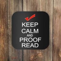 Keep Calm and Proof Read Coaster thumb 0