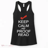 Keep Calm and Proof Read Women's Tank Top thumb 0