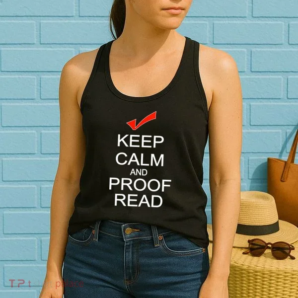 Keep Calm and Proof Read Women's Tank Top