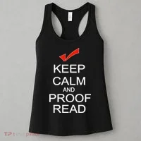 Keep Calm and Proof Read Women's Tank Top thumb 3