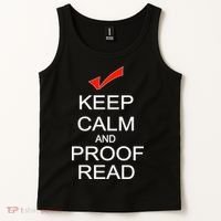 Keep Calm and Proof Read Tank Top thumb 2