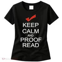 Keep Calm and Proof Read Women's T-Shirt thumb 0