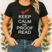 Keep Calm and Proof Read Women's T-Shirt thumb 2
