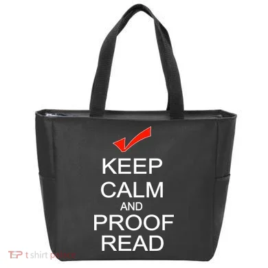 Keep Calm and Proof Read Tote Bag