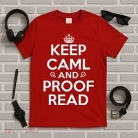 Keep Calm And Proof Read Funny T-Shirt thumb 5