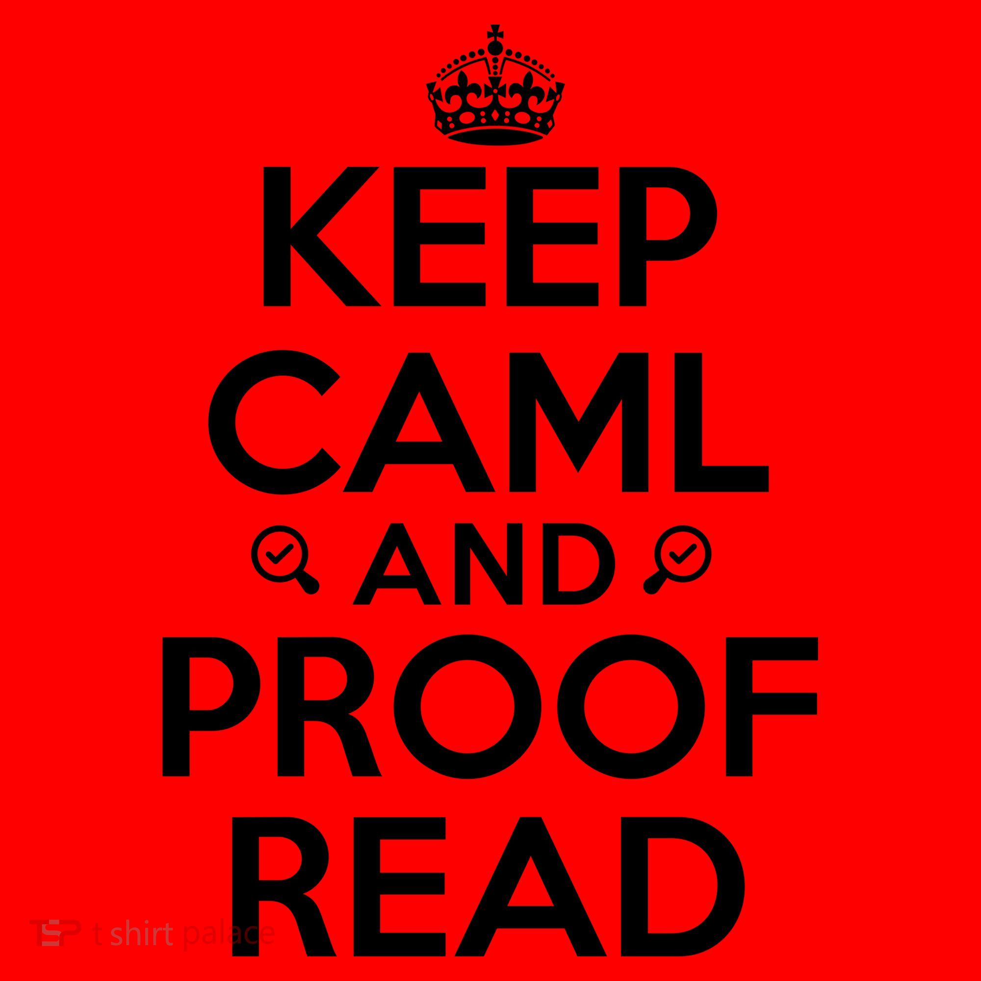 Keep Calm And Proof Read Funny Santa Hat