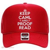 Keep Calm And Proof Read Funny Hat thumb 0