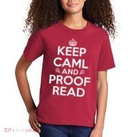 Keep Calm And Proof Read Funny Kids T-Shirt thumb 2