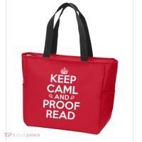 Keep Calm And Proof Read Funny Tote Bag thumb 3