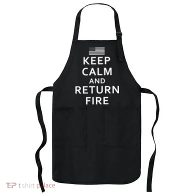 Keep Calm and Return Fire 2nd Amendment Apron