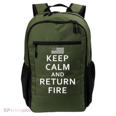Keep Calm and Return Fire 2nd Amendment Backpack
