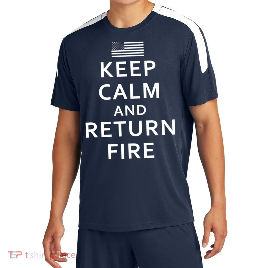 Keep Calm and Return Fire 2nd Amendment Soccer Jersey