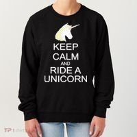 Keep Calm and Ride A Unicorn Women's Sweatshirt thumb 0