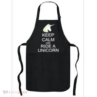 Keep Calm and Ride A Unicorn Apron thumb 0