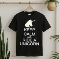 Keep Calm and Ride A Unicorn T-Shirt thumb 2
