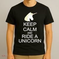 Keep Calm and Ride A Unicorn T-Shirt thumb 3