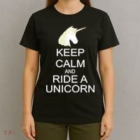 Keep Calm and Ride A Unicorn T-Shirt thumb 4