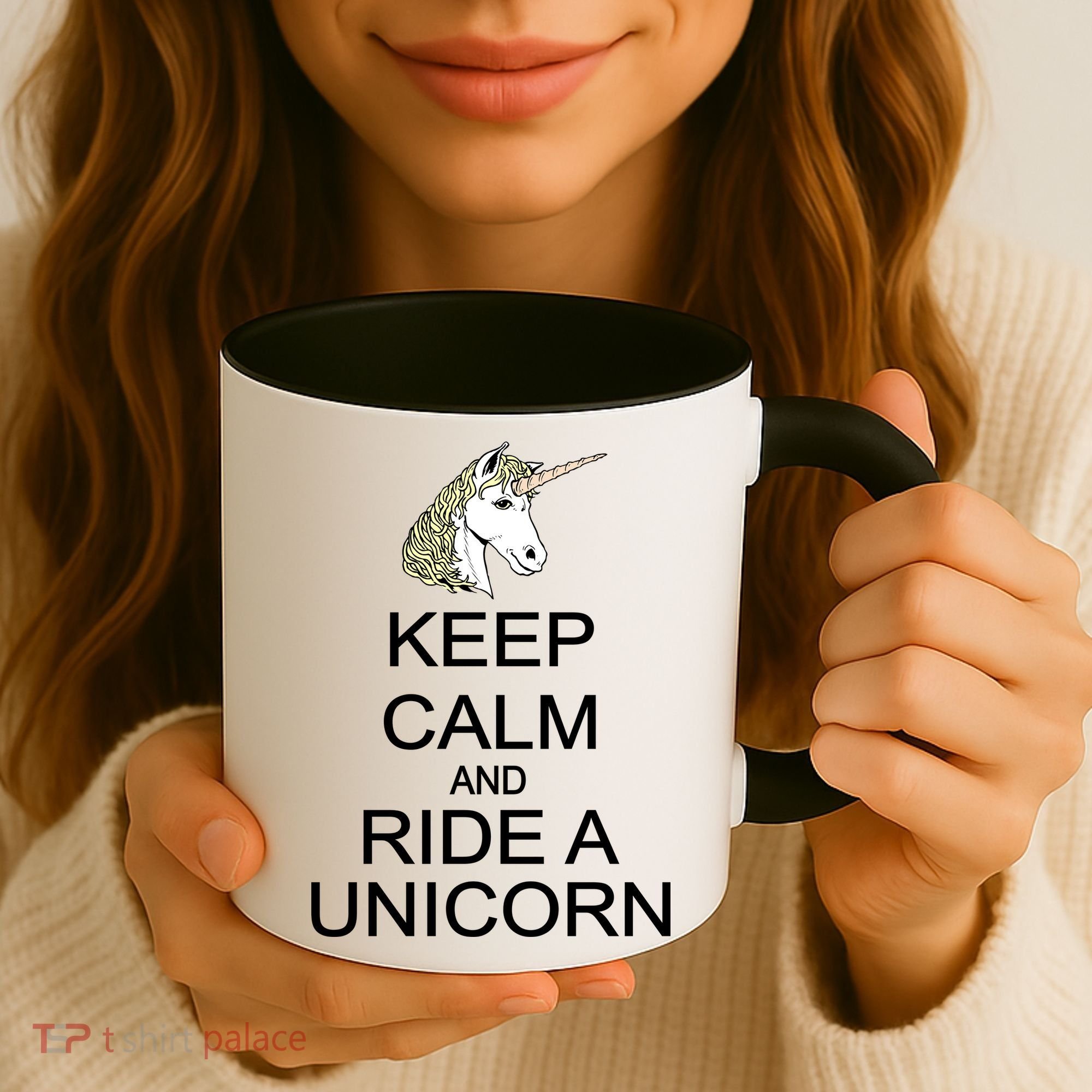Keep Calm and Ride A Unicorn Coffee Mug