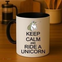 Keep Calm and Ride A Unicorn Coffee Mug thumb 4